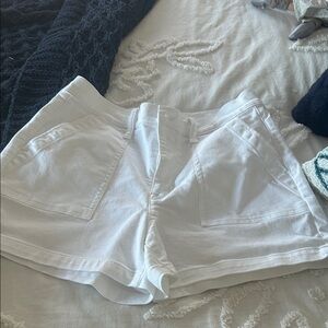 J. Crew Women's High Waist Shorts in Crisp White